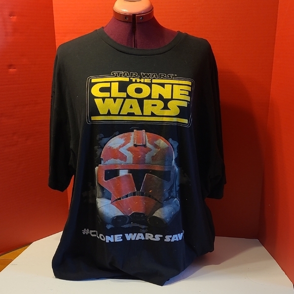 Gildan Other - 💣Star Wars Clone Wars Black and Yellow T-Shirt
